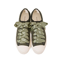 レディースシューズブランドmayla classicのスニーカー、クラシカル カラーはオリーブ-スウェード OL-S 指定なし フラット ラウンドトゥ