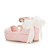 レディースシューズブランドmayla classicのサンダル、メルスプリーン カラーはベイビーピンクボックス BPB ヒール 5.0cm オープントゥ