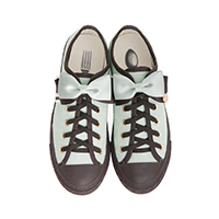 レディースシューズブランドmayla classicのスニーカー、クラプティーファ・ミントケーク・クラシカル カラーはミントチョコ MINCC 指定なし フラット ラウンドトゥ