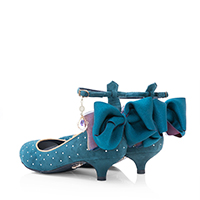 レディースシューズブランドmayla classicのパンプス、ベルヘレナ・ミルミテス カラーはアドニスブルー AB ヒール 3.5cm ラウンドトゥ