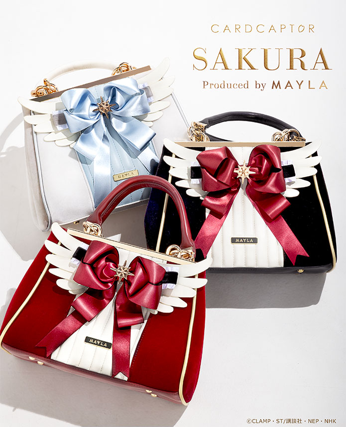 ※yuyusa※【新作・新品未使用】CODE Aフリル付きオフショルダー カードキャプターさくらアイコニック ショルダーバッグ ～クリアカード